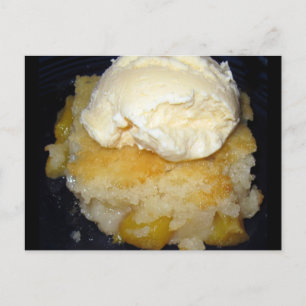 Peach Cobbler Recipe Postcard