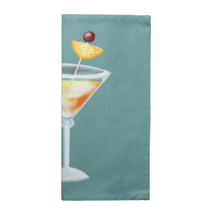 peach cocktail napkin
