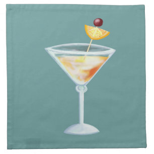 peach cocktail napkin