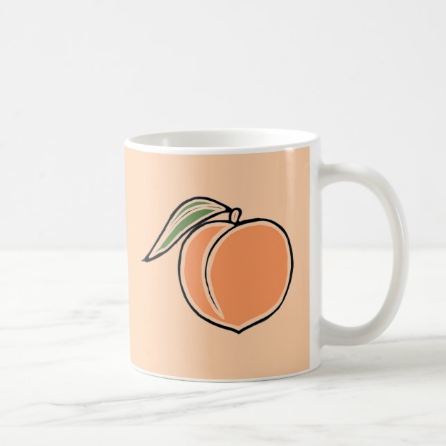 Peach Coffee Mug (Right)