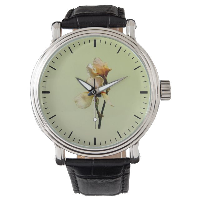 Peach Colored Irises Watch (Front)