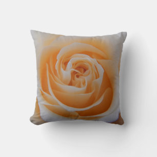 Peach Colored Rose Pillow
