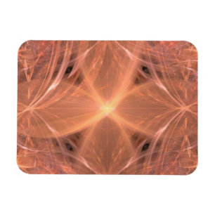 Peach Colored Swirling Cross Magnet