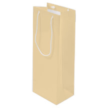 Peach-Colored Wine Gift Bag