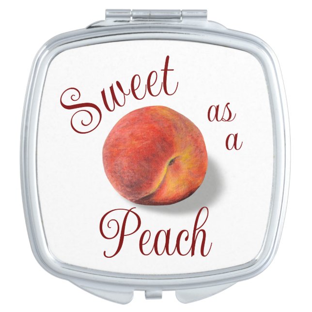 Peach Compact Mirror (Front)