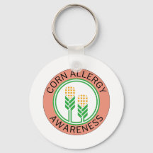 Peach Corn Allergy Awareness Logo