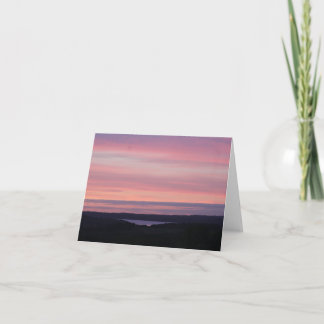 Peach Cotton Candy Sunset in the Country  Holiday Card