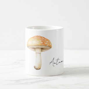 Peach Cream Mushroom Coffee Mug
