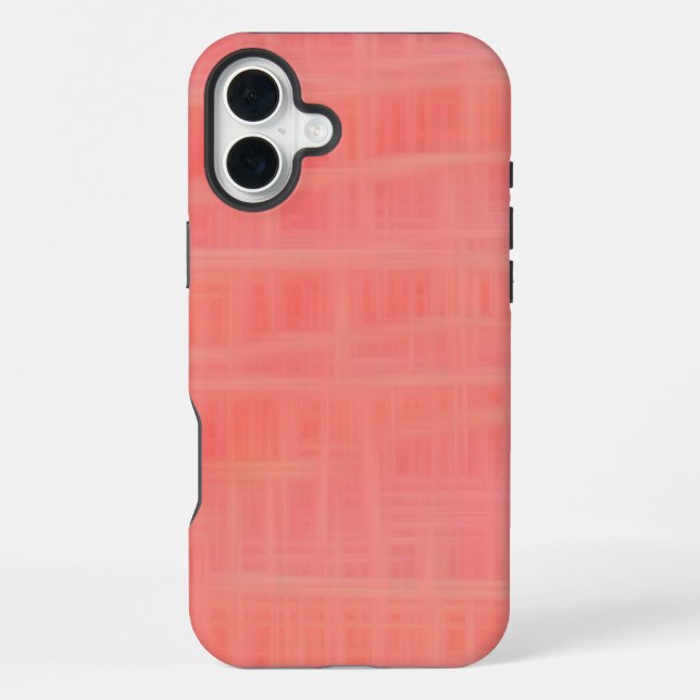 Peach criss cross iPhone case (Back)