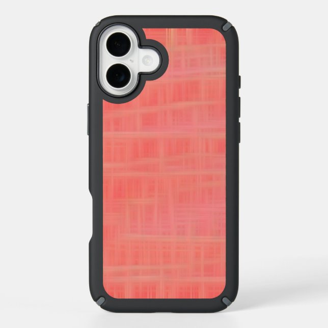 Peach criss cross speck iPhone case (Front)