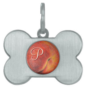 Peach Dog Tag