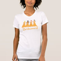 Peach Dress Bridesmaids T-shirt