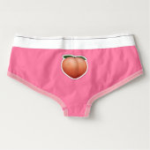 Peach Emoji American Apparel Cotton Spandex Briefs (Back)