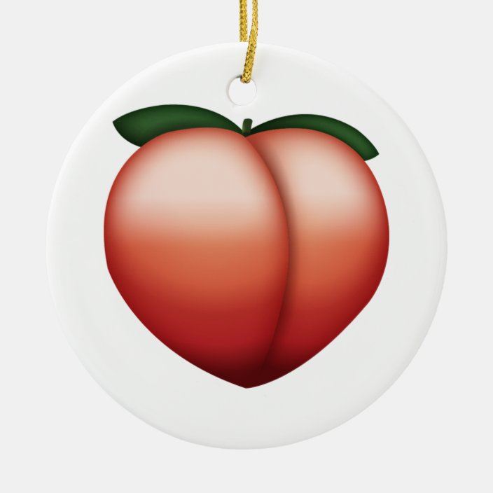 peach christmas ornament