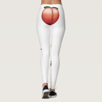 Peach shop emoji leggings