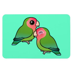 Peach-faced Lovebird Adorable Pair 4