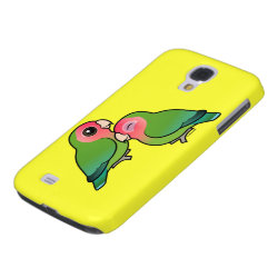 Peach-faced Lovebird Adorable Pair Case-Mate Barely There Samsung Galaxy S4 Case