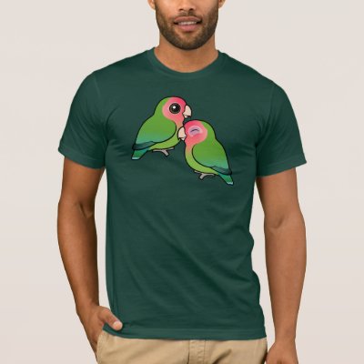 Peach-faced Lovebird Adorable Pair T-Shirt