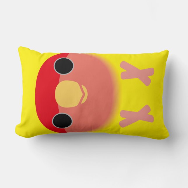 Peach-faced Lovebird (Australian Cinnamon) Lumbar Pillow (Front)