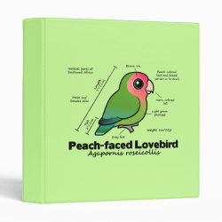 Peach-faced Lovebird Statistics Avery Signature Binder 8.5x11