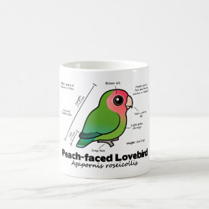 Peach-faced Lovebird Statistics Coffee Mug