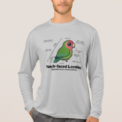 Peach-faced Lovebird Statistics Men's Sport-Tek Competitor L/S T-shirt