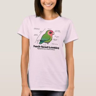 Peach-faced Lovebird Statistics T-Shirt