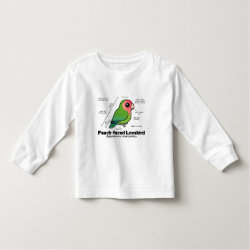 Peach-faced Lovebird Statistics Toddler Long Sleeve T-Shirt
