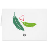 Peach Faced Lovebirds Cards (Back Horizontal)