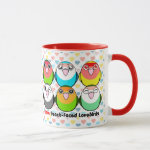Click here to buy this Cute Peach-faced lovebirds cartoon ringer mug! Cute Peach-faced lovebirds ringer mug
