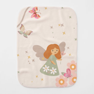 Peach Fairy Baby Burp Cloth