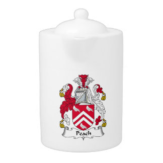 Peach Family Crest Teapot