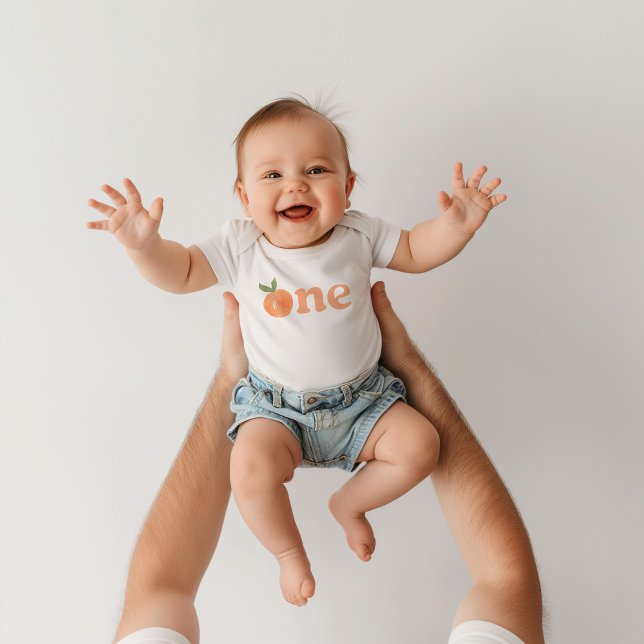Peach First Birthday Bodysuit (Creator Uploaded)