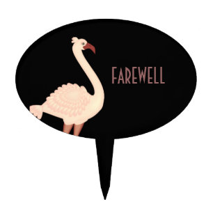 Peach Flamingo Cake Topper