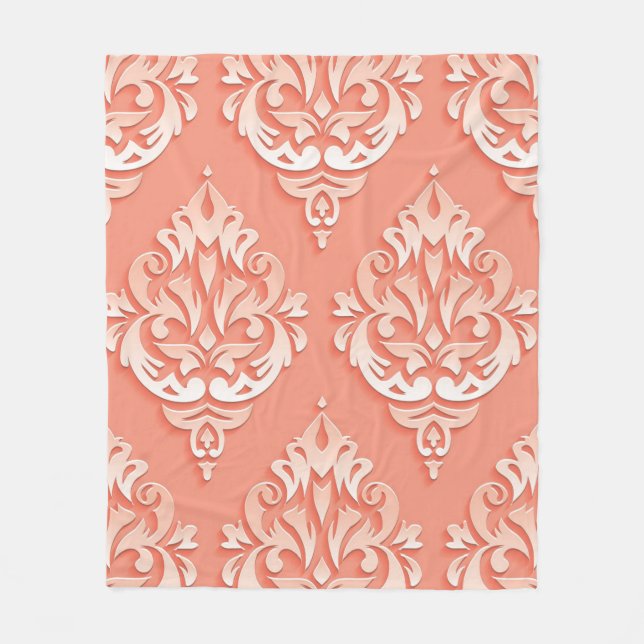 Peach Fleece Blanket (Front)