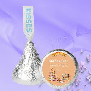 Peach Floral Tea Party Bridal Shower Favors