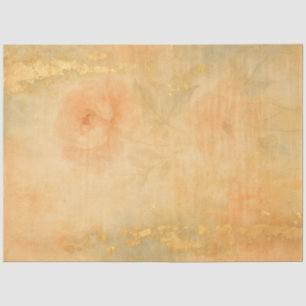 Peach Floral Wash – Soft Abstract Background Tissue Paper
