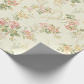 Peach Floral Wrapping Paper (Corner)