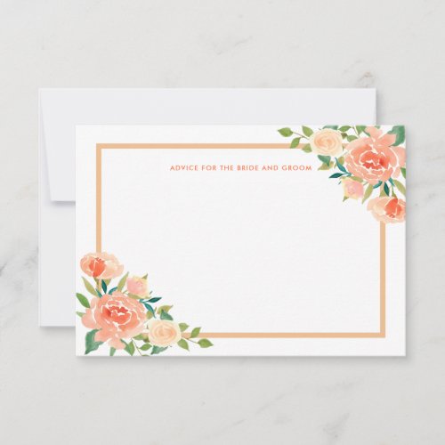 Peach Florals Border  Wedding Advice