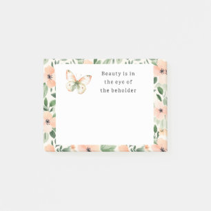 Peach Flowers Beauty Beholder Post-it Notes