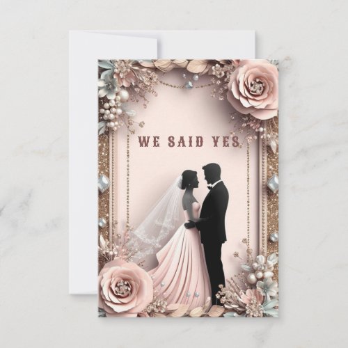  Peach Flowers Spring Wedding ✨ Save The Date