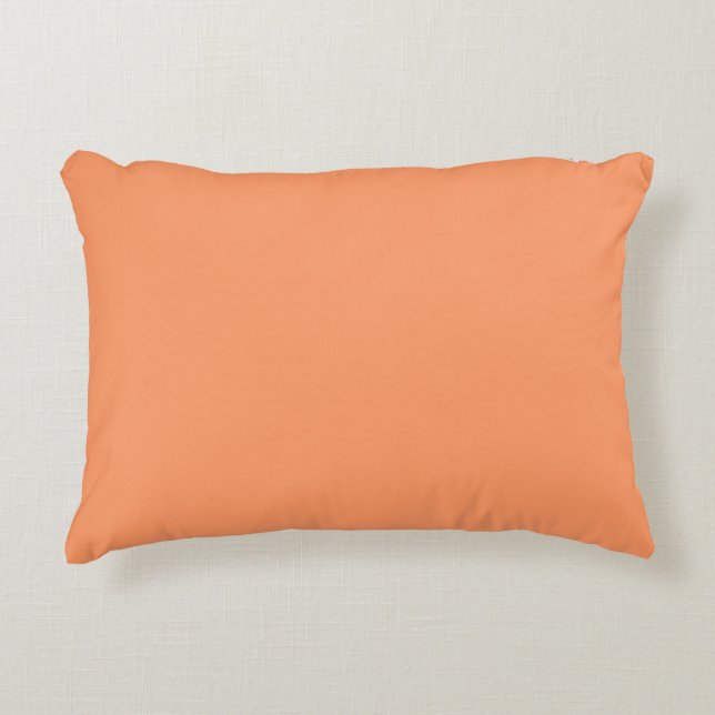 Peach Fruit Accent Pillow (Front)
