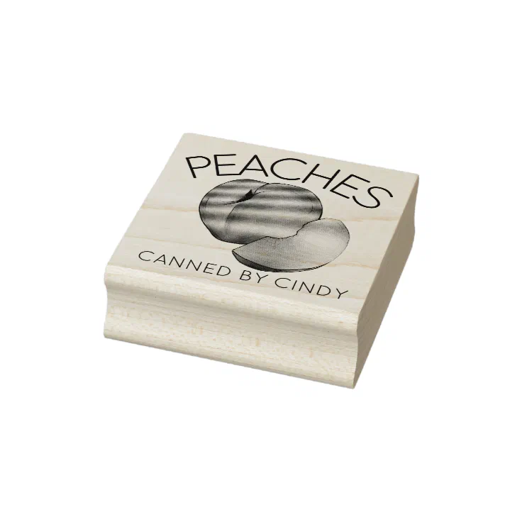 Peach Fruit Home Canning Peaches Canned By Rubber Stamp Zazzle