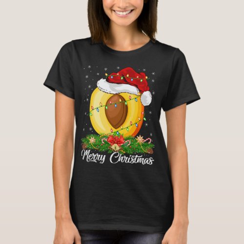 Peach Fruit Lover Matching Santa Hat Peach Christm T_Shirt