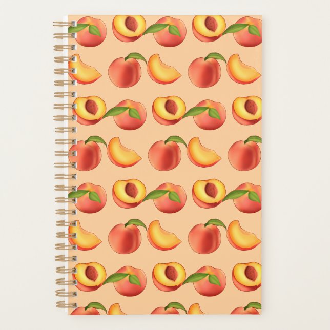 Peach Fruit Pattern Planner (Front)