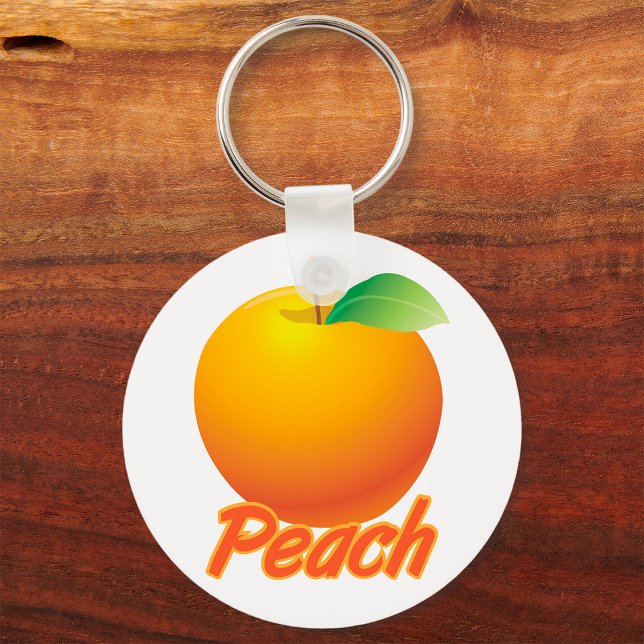 Peach Fruit Retro Orange Keychain (Creator Uploaded)