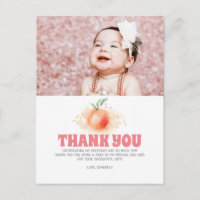 Peach Fruit Sweet Thank You Photo