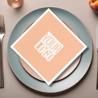 Peach fuzz - add your logo napkins