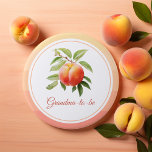 Peach Fuzz Baby Shower Button<br><div class="desc">Color of the year 2024 peach fuzz baby shower buttons.</div>