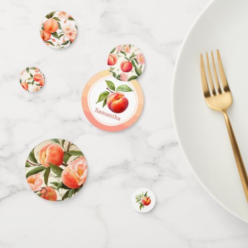 Peach Fuzz Baby Shower Confetti